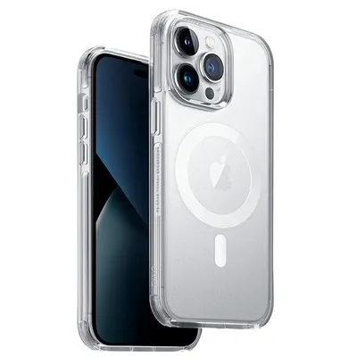 Produktbild von Uniq Combat Magclick Ladetasche für Iphone 14 Pro - Klar