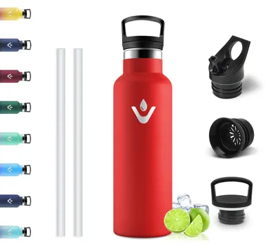 Produktbild von Motswedi Trinkflasche, 500 ml BPA-Frei, Trinkflasche Edelstahl, 18/8 Edelstahl,