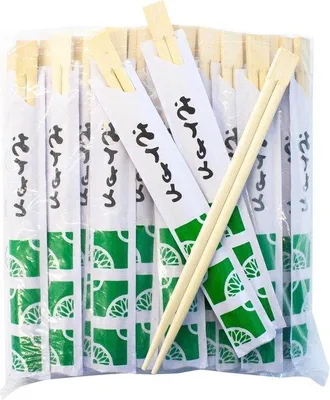 Produktbild von Famanu Essstäbchen 21 cm grün Multipack 100 Stück - Set von 10