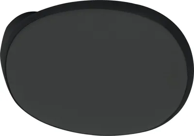 Produktbild von MARCHESI Türknopf gekröpft oval, 51 x 81 x 47, Edelstahl schwarz matt