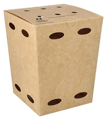 Produktbild von 100 Pommes-Frites-Boxen, Pappe "NOTPLA" 15 cm x 10,5 cm x 10,5 cm braun