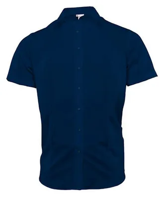 Produktbild von Marvelis - Bluse für Damen, Popelin, Komfortabel, kurzärmlig LT6222 (46,5cm) (Marine)