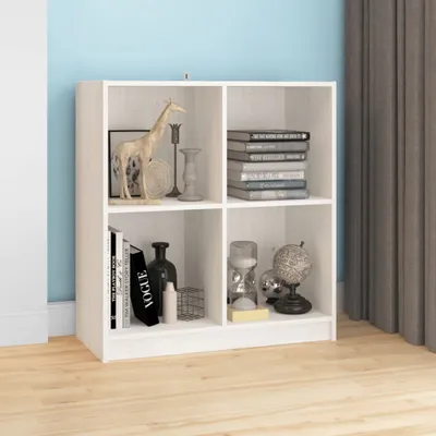 Immagine prodotto di Credenza bianca 70x33x76 cm in legno di pino massiccio