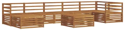 Produktbild von vidaXL Outdoor-Sofagarnitur 8 pcs Natur