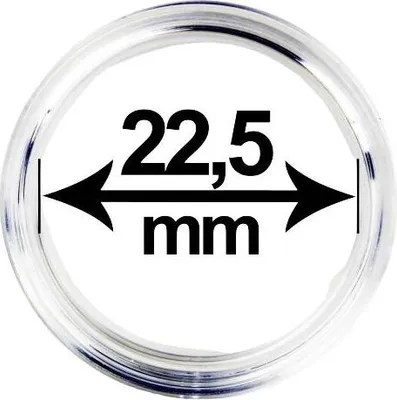 Obrázek produktu pro Kapsle (pouzdro) na mince, vnitřní průměr 22,5 mm