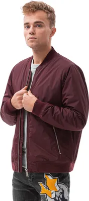 Produktbild von Ombre Clothing Męska pikowana kurtka przejściowa Fritz ciemnoczerwony L