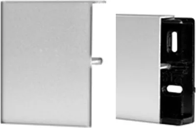 Produktbild von Klick Sockelleisten / Fußleisten 60 x 15 mm (Aluminium silber eloxiert) inkl. 6 Stück Wandbefestigung Klicksystem