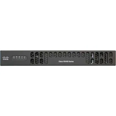 Produktbild von Cisco VG400, Schwarz, 4096 MB, DDR3, 10,100,1000 Mbit/s, 10/100/1000Base-T(X), RADIUS, TACACS+