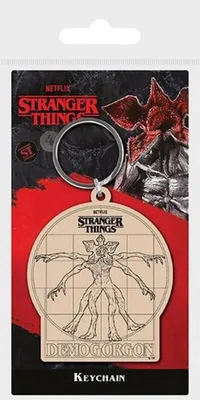 Produktbild von Pyramid Stranger Things 4 Vitruvianischer Demogorgon Gummi-schlüsselanhänger Durchsichtig  Durchsichtig One Size