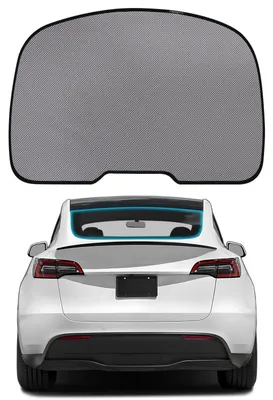 Obrázek produktu pro Sluneční clona na zadní sklo automobilu pro Tesla Model Y, chrání před UV zářením, skládací, zajišťuje soukromí