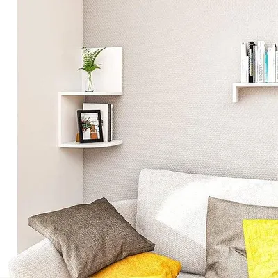 Zdjęcie produktu dla Zestaw 2 szafek ściennych – solidne, uniwersalne szafki do salonu, 25 x 25 x 52,4 cm