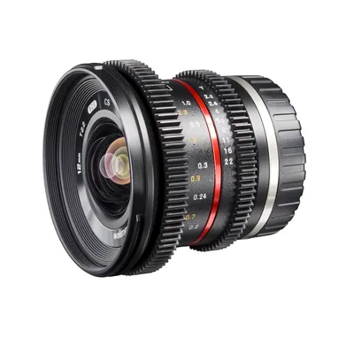 Image de Walimex Pro Objectif grand-angle 12 mm 1:2,2 VCSC compatible avec Sony E - avec revêtement Nano, mise au point manuelle