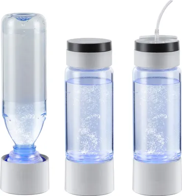 Immagine prodotto di SucceBuy generatore di acqua a idrogeno in bottiglia, ionizzatore portatile di acqua ricca di idrogeno da 380 ml, tecnologia SPE, tubo di inalazione nasale, autopulente
