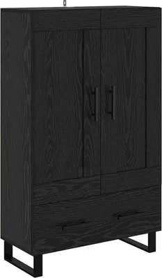 Immagine prodotto di Credenza Rovere Nero 69,5 x 31 x 115 cm Legno multistrato