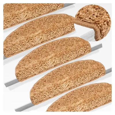 Produktbild von Treppenmatten 10 STK. 65x21x4 cm Beige