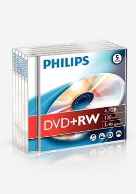Obrázok produktu pre 1x5 Philips DVD+RW 4,7GB 4x JC