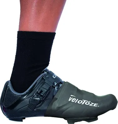 Produktbild von VeloToze Überschuh Toe onesize schwarz - warme, trockene und aerodynamische Z...