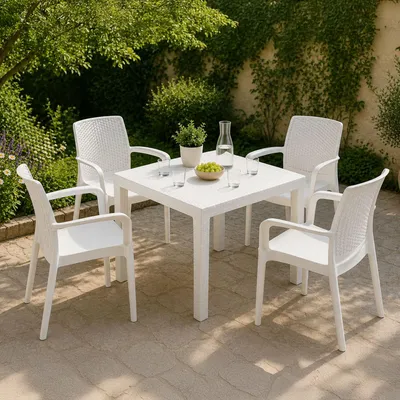 Immagine prodotto di Mataga - set Salotto da Esterno, Bianco, 4 Posti  Italy