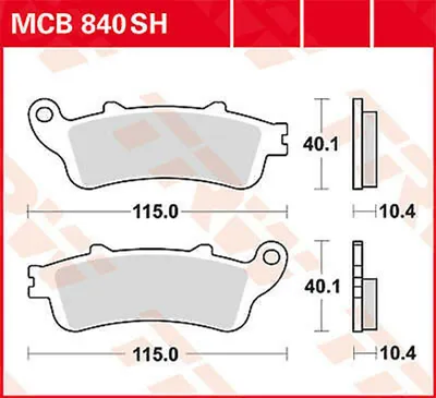 Immagine prodotto di Pastiglia sinterizzata TRW Lucas MCB840SH