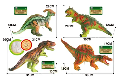 Produktbild von Dinosaurier weich 4 Arten 38 cm