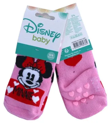 Produktbild von Minnie Maus Socken 1 Paar Anti-Rutsch Socken für Baby Kinder Mädchen