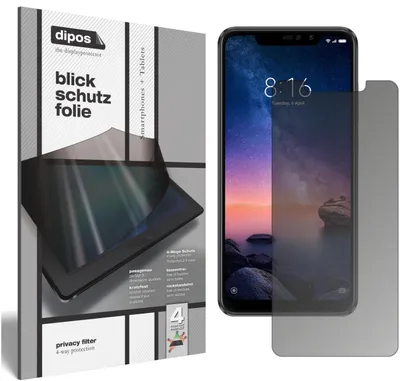 Produktbild von Schutzfolie für Xiaomi Redmi Note 6 Pro Blickschutzfolie matt Display Schutz