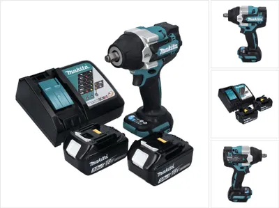 Immagine prodotto di Avvitatore a impulsi a batteria Makita DTW 700 RF 18 V 700 Nm 1/2" XPT Brushless + 2x batteria ricaricabile 3.0 Ah + caricabatterie