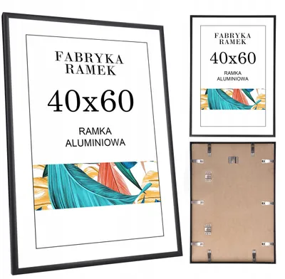 Produktbild von Fabryka Ramek Aluminium Schwarz 40x60 Fotorahmen