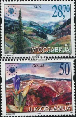 Produktbild von Briefmarken Jugoslawien 2002 Mi 3081-3082 (kompl.Ausg.) postfrisch Naturschutz