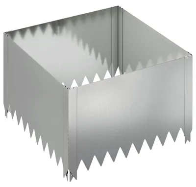 Immagine prodotto di vidaXL Bordura per prato 60 x 60 x 35 cm in acciaio argento