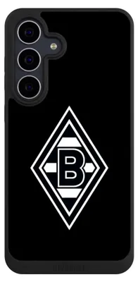 Produktbild von NIVOCASE Handyhülle für Samsung Galaxy S25 FE Hülle NIVOpure Case Schwarz Borussia Mönchengladbach Gladbach Wappen