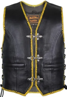Produktbild von Lederweste Motorradlederweste Clubweste Bikerweste Lederkutte Kutte Custom Weste(S)