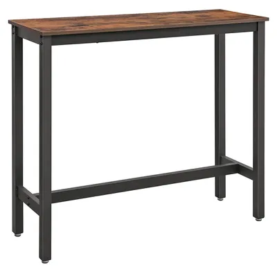 Produktbild von Schmaler industrieller Stehtisch - Vintage - stabil - 120 x 40 x 100 cm