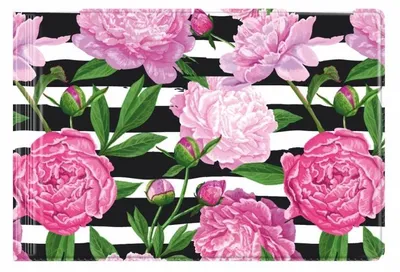 Immagine prodotto di Okładka na dokumenty małe z nadrukiem peony