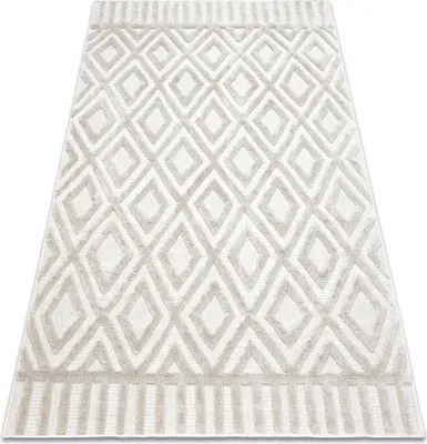 Produktbild von Teppich SANTO SISAL 58377 Diamanten, geometrisch, Zickzack beige beige 140x190 cm