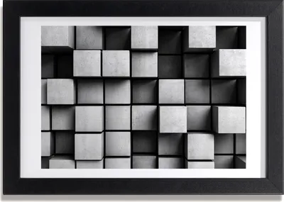 Produktbild von Bild 30x20 MDF-Rahmen, Wandkunst Abstraktion