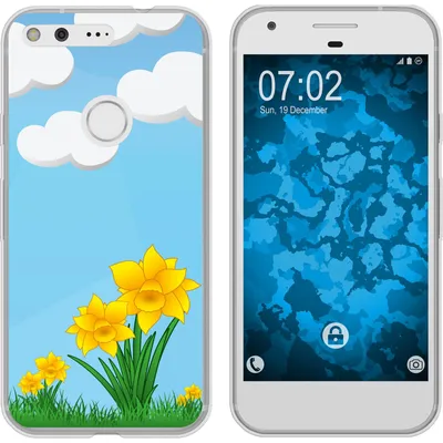 Produktbild von PhoneNatic Case kompatibel mit Google Pixel XL Silikon-Hülle Ostern M4