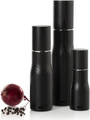 Produktbild von Adhoc Levo Gewürzmühle - Premium Salz- oder Pfeffermühle aus Eschenholz - Schwarzes Design Adhoc Levo Gewürzmühle - Premium Salz- oder Pfeffermühle aus Eschenholz - Schwarzes Design
