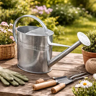 Produktbild von Gießkanne Blechkanne Metallkanne Kanne Garten verzinkt 10 Liter