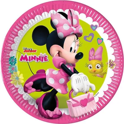 Produktbild von 8 Minnie Mouse Pappteller 23cm