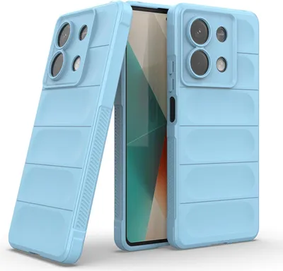 Produktbild von Handy Hülle für Xiaomi Redmi Note 13 5G Grip Case Cover Schutzhülle Softgrip Farbe: Hellblau
