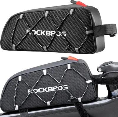Produktbild von Rockbros 039Bk Fahrrad Rahmentasche 1 L Mit Karo - Schwarz
