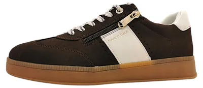 Image de Chaussures de sport pour femmes Marco Tozzi, lacets, style sportif, marron, pour le quotidien