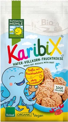 Produktbild von Bohlsener Mühle KaribiX Hafer-Vollkorn Fruchtkekse, 125 g