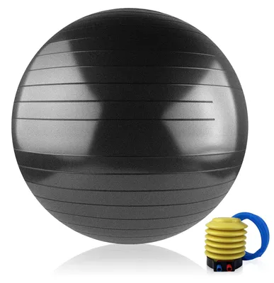 Productafbeelding van Gymnastiekbal met pomp, anti-burst pezzibal 65 cm, antislip zitbal