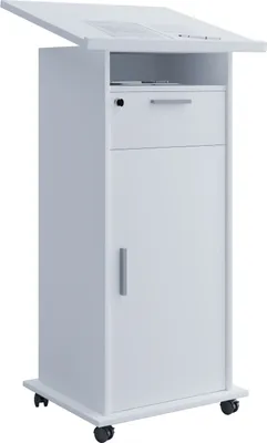 Productafbeelding van Meeta bureau , bureau 1 deur, 1 plank en 1 ladewit.