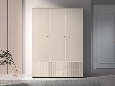 Obrázok produktu pre Trojdverová šatníková skriňa 150 FAREL - kašmír