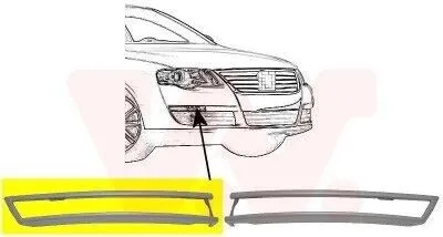 Immagine prodotto di VAN WEZEL 5839586 Copertura paraurti anteriore destra per VW Passat Estate (3C5) Passat Berlina (3C2)