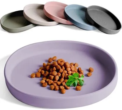 Obrázek produktu pro Miska na krmivo – extra plochá – pro všechny druhy krmiva – silikonová
