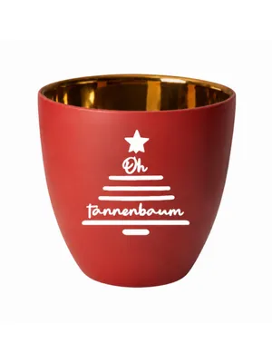 Produktbild von ASA xmas Windlicht Tannenbaum rot 6,5cm